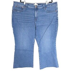 MADEWELL New Mid Rise Kick Out Jeans 28W Cropped Flare Bootcut Ankle NJ440